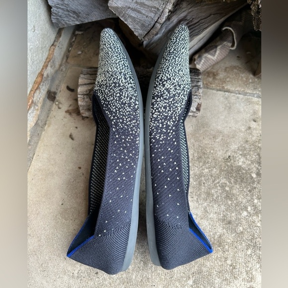 Rothy's The Point Slate Metallic flats Sz-11. C - Picture 4 of 11